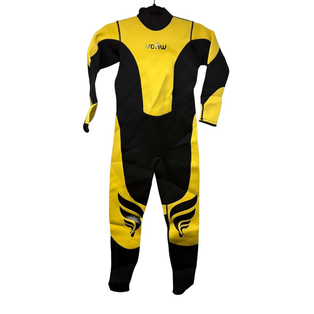 Vofiw Kids Full Body Wetsuit Size 14 Yellow Black Neoprene‎ Scuba Diving Surfing